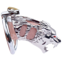 Generique Cage de chasteté en métal Panthera 9 x 3.4cm